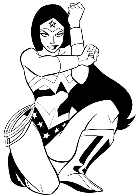 Slashcasual Wonder Woman Coloring Page