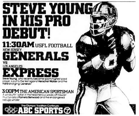 Los Angeles Express Vs New Jersey Generals 1984 Abc Tv Ad Rusfl