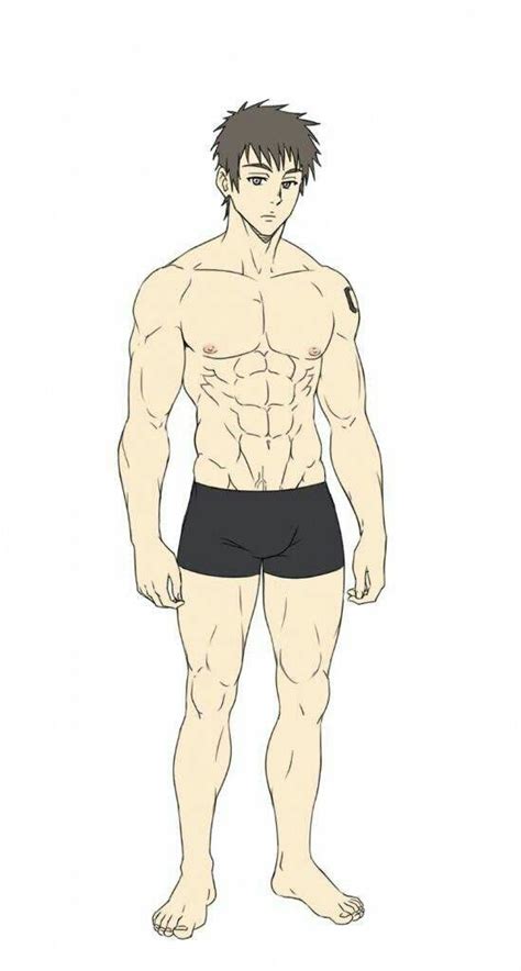 An Image Of A Man With No Shirt On And His Body Is Drawn In The Same Manner
