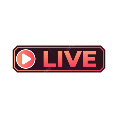Live Streaming Icons Red Symbols And Buttons Of Clipart Live Streaming