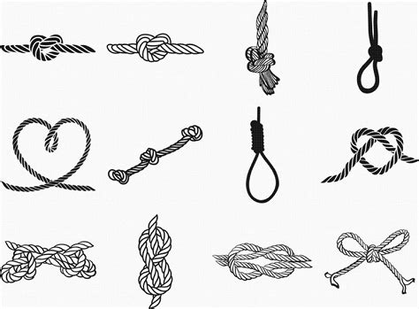 Rope Knot Svg Eps Png Dxf Clipart For Cricut And Etsy In 2020 Svg