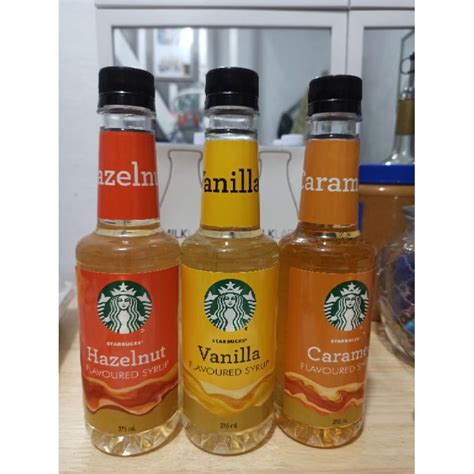 Starbucks Flavored Syrup 375ml Caramel Vanilla Hazelnut Shopee