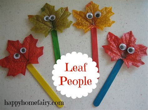 leaf people  printable happy home fairy