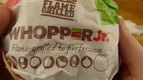 At my local burger king (according to their mobile ordering menu), the whopper jr. Burger King - Whopper Jr. - YouTube