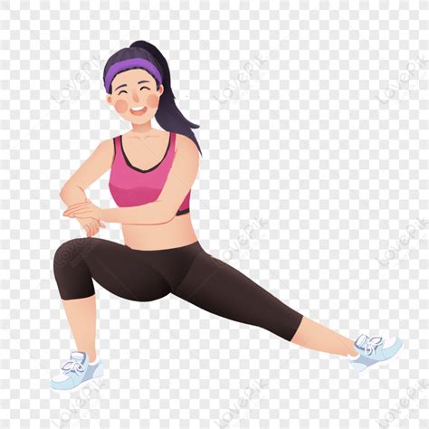 Fitness Girl Vogue Lady Exercise Clipart Girl Exercise PNG Free