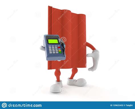 Maybe you would like to learn more about one of these? Roof Tile Character Holding Credit Card Reader Stock Illustration - Illustration of material ...