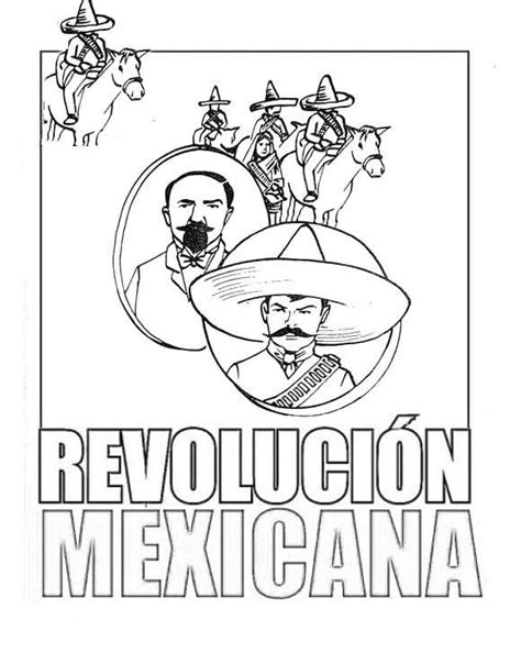 Dibujos De Revolución Mexicana 5 Para Colorear Para Colorear Pintar E