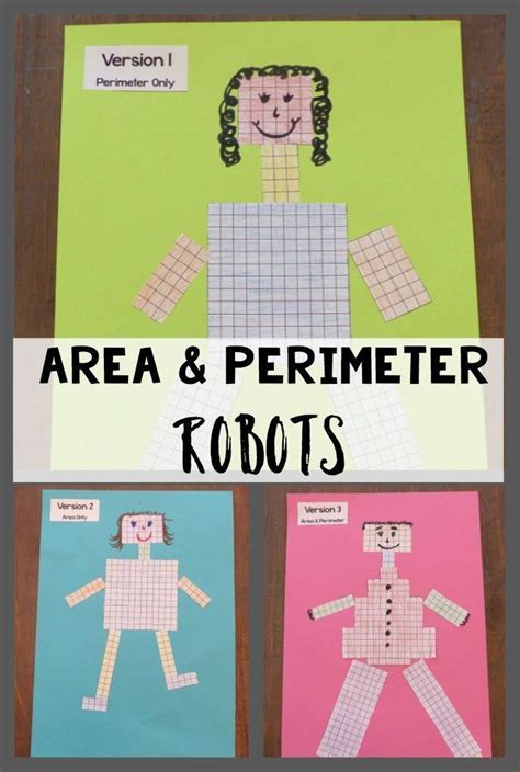 Perimeter And Area Robots Ashleighs Education Journey Area And