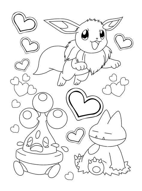 Pokemon Eevee Evolutions Coloring Pages Coloring Pages