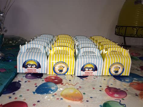Minion Candy Boxes Minion Candy Minion Birthday Minions