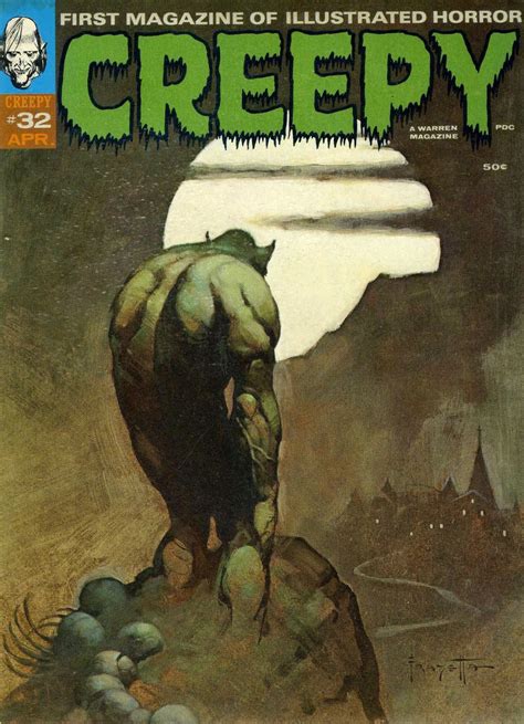 Capns Comics Creepy 32 Cover By Frank Frazetta