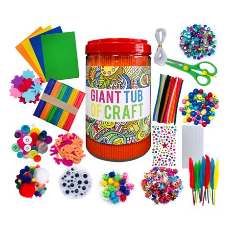 Mega Arts And Crafts Supplies Diy Pipe Cleaners Craft Art Supply Jar