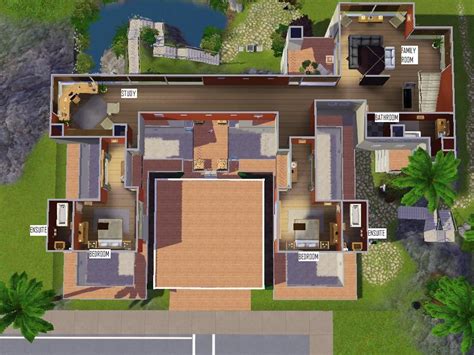 Sims 3 Modern House Floor Plans Viewing Gallery