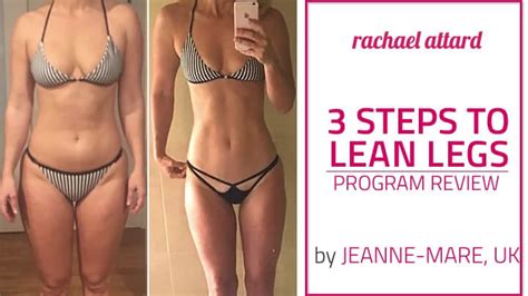 Steps To Lean Legs Program Review By Jeanne Mare Rachael Attard