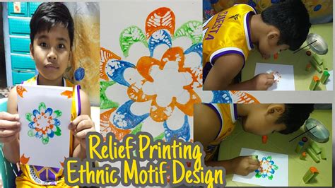 Arts 4 Relief Printng May Disenyong Etniko Motif Design Youtube