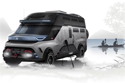 Futuristic Adventure Camper Concept Proposes Clean Quiet Hydrogen Rv