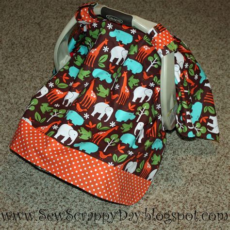 Sew Scrappy Day Diy Infant Carrier Cover Perfect For Shielding Baby