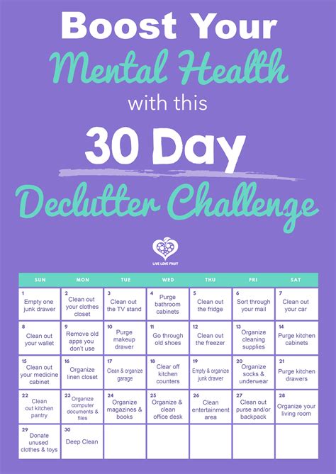 Boost Your Mental Health By Taking This 30 Day Declutter Challenge