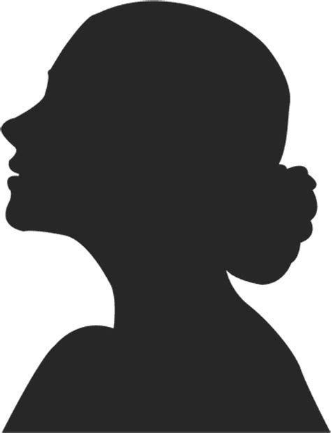 Ftestickers Silhouette Girl Woman People Female Silhouette Head And