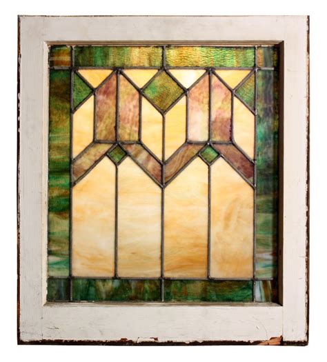 Exquisite Antique American Stained Glass Window C 1900s