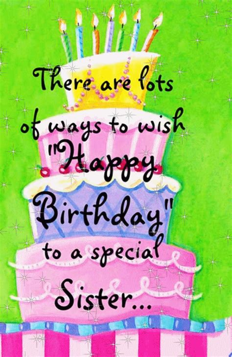 A beautiful collection of happy birthday images for sister is here. Happy birthday sister gif 10 » GIF Images Download