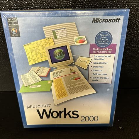 Brand New And Sealed Microsoft Works 2000 Pc Ebay