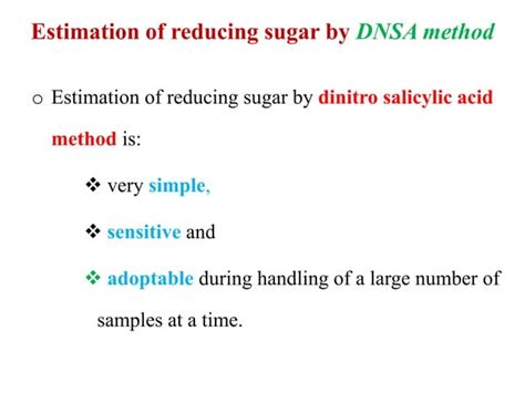 Estimation Of Reducing And Nonreducing Sugars