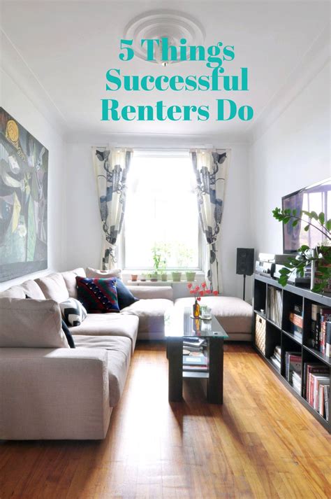 5 Things Successful Renters Do Narrow Living Room Tiny