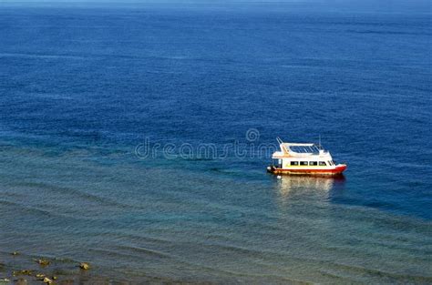 View Of The Ship In The Red Sea Stock Photo Image Of Landscape Boat