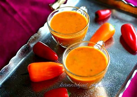 Step By Step Guide To Make Speedy Roasted Bell Pepper Soup