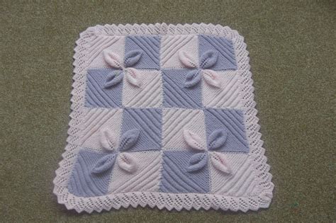 Knitting Pattern Instructions To Knit Baby Or Reborn Leaf Square