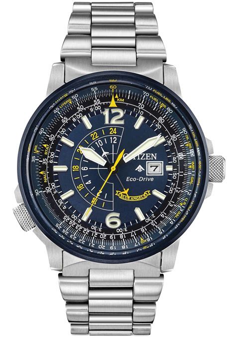 Citizen Eco Drive Promaster Nighthawk Blue Angels Stainless Steel