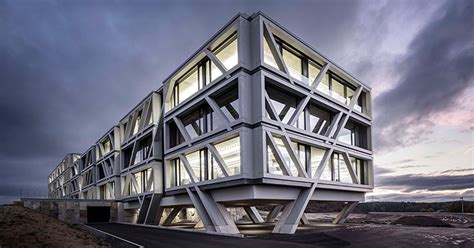 A Concrete Skeleton Encases Igz Campus Designed By J Mayer H