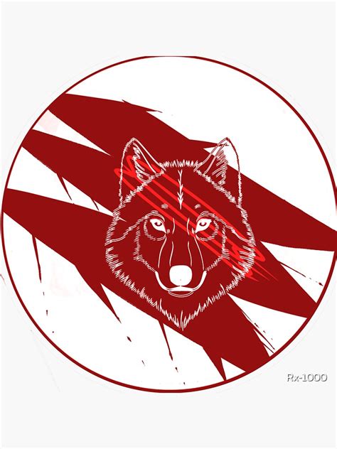 Cool Wolf Sticker Sticker For Sale By Rx 1000 Redbubble