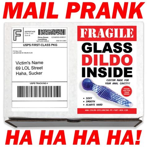 Glass Dildo Prank Mail Prank Postal Mailer Box Gag Gift Funny Etsy