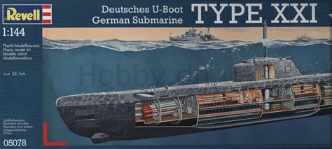Revell Rev 05078 German Submarine Type Xxi With Interior 1144