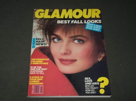 1987 september glamour magazine paulina porizkova front cover o 9600 ebay