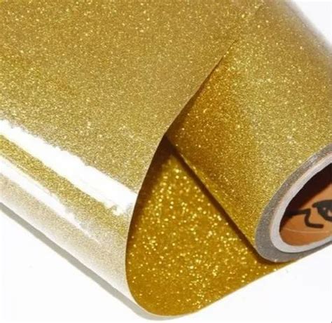 Siser Gold Colour Glitter Heat Transfer Vinyl Packaging Type Roll