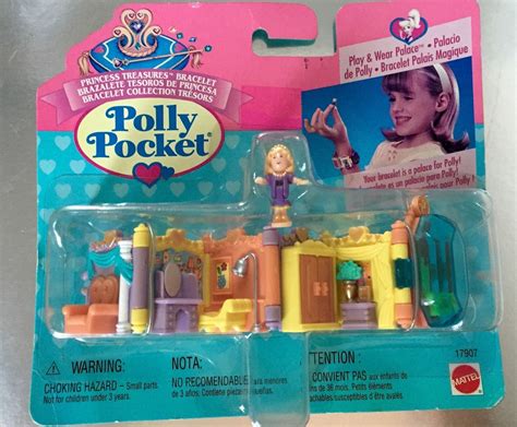 Vintage Polly Pocket Princess Treasures Royal Bracelet Playset New