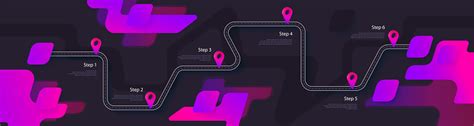 Road Map And Journey Route Infographics Template Winding