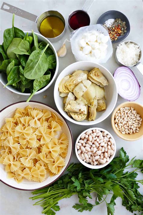 Spinach Artichoke Pasta Salad Delicious Recipes
