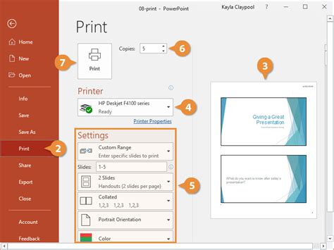 How To Print Powerpoint Slides Customguide