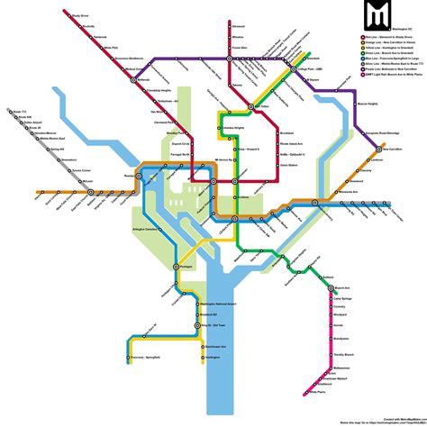 Oc Transit Map Of Dc Metro Including The Anticipated Silver Spring