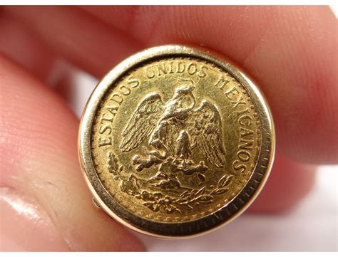 Diario oficial de la federación el 28 de mayo de 2021. Bague pièce Dos Pesos Mexique or massif 18K Estados Unidos ...