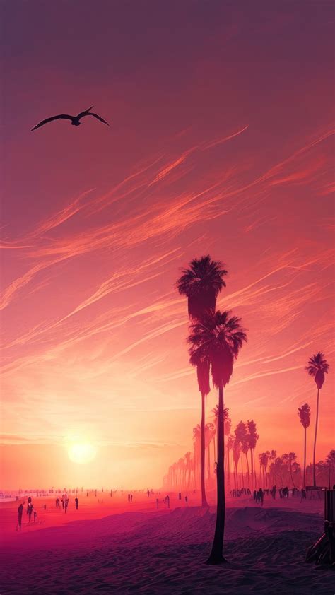 Free Download Sunset Beach Scenery 4k Wallpaper Iphone Hd Phone 7231l