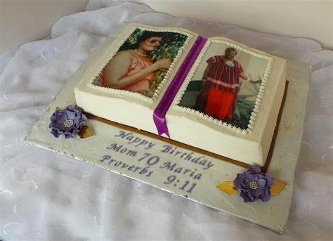 Bible shaped 70th birthday cake | 70th birthday, 70th 