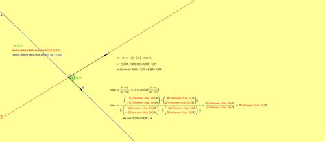 Como Calcular El ángulo Entre Dos Rectas Geogebra