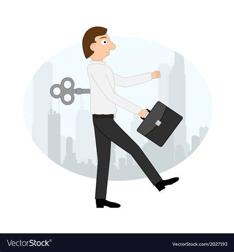 Hard Working Man Royalty Free Vector Image VectorStock