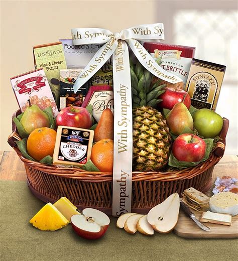 Sympathy gifts needn't be complicated. Sympathy Fruit Basket - 1800baskets.com-93475