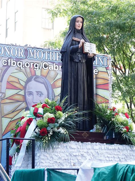 mother cabrini cheered at columbus day mass parade catholic new york